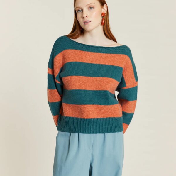 111498 Jersey Rayas Verde Toffe