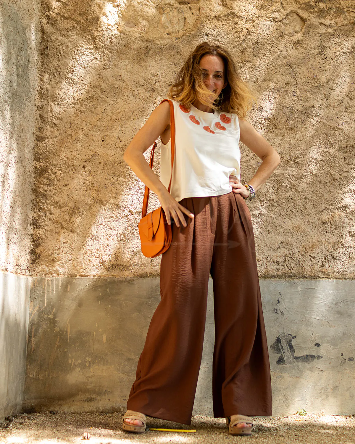 pantalon-largo-Shelley-marron-dolores-promesas-08513-261
