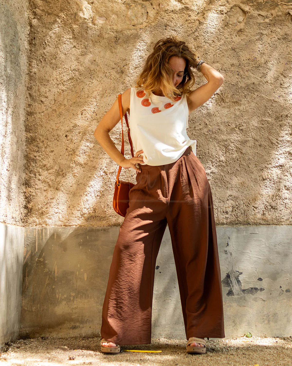 pantalon-largo-Shelley-marron-dolores-promesas-08513-261