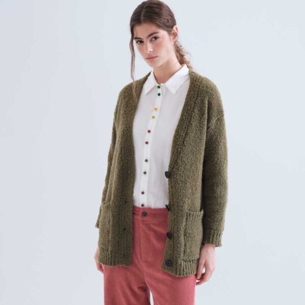 Cárdigan_punto_Verde_Oliva_Compañía_Fantástica_63C/10314