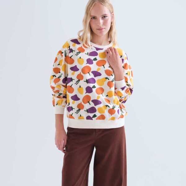 Sudadera_algodón_estampado_verduras_Compania_Fantastica_63C/42010