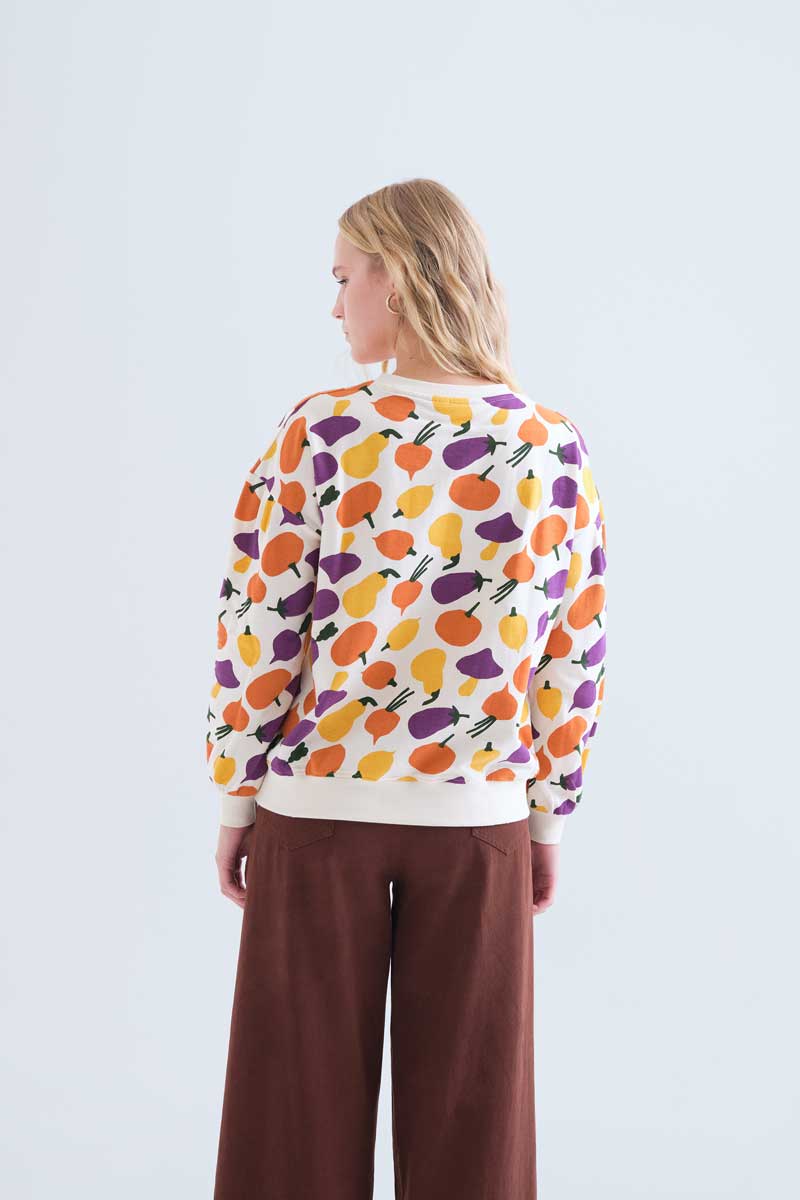 Sudadera_algodón_estampado_verduras_Compania_Fantastica_63C/42010