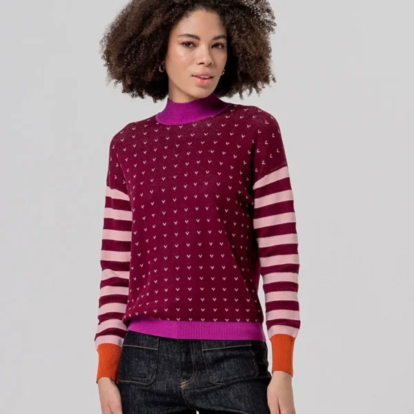 Jersey-cuello-perkins-granate-SURKANA-556FUNN232